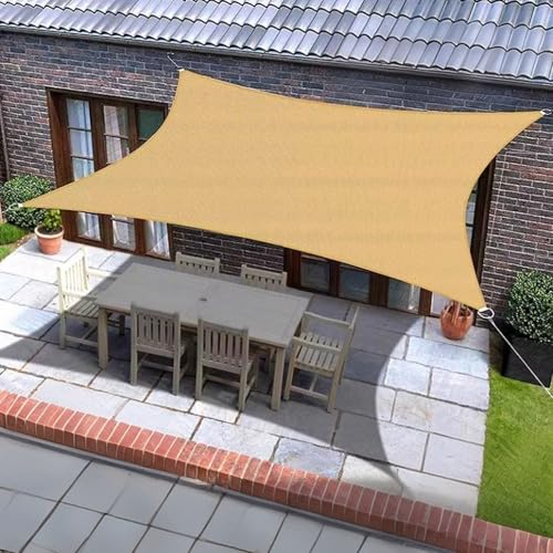 Voile d'ombrage rectangulaire pour bloquer la chaleur du jardin
