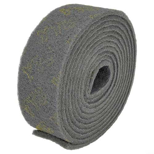 Rollo de estropajo de esmeril de 6 metros para limpieza de cocina y eliminación de óxido, herramienta abrasiva de nailon para ollas, platos, estufas y azulejos (10 cm x 6 metros)