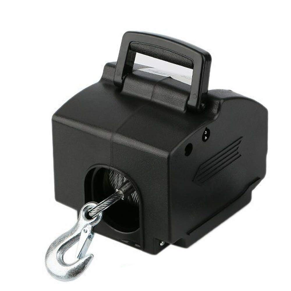 Treuil électrique 12 V 300 W Treuil de bateau 4990 kg Treuil électrique avec télécommande, interrupteur, treuil à moteur, câble en acier 9,2 m
