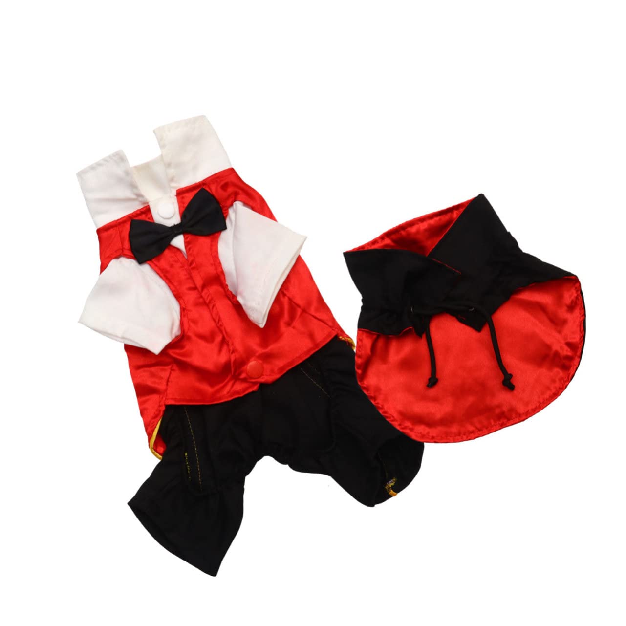 Milisten 2piezas Disfraz De Vampiro para Mascotas Ropa para Perros Halloween Traje Divertido y Fashionable para Ocasiones Especiales