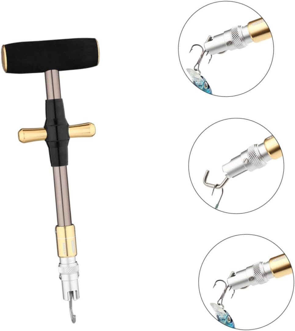 Handle T-Shaped Fishing Hooks Extractor Portable Aluminum Alloy Hook Remover for Freshwater Saltwater Environments