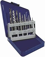 IRWIN Hanson 10-Piece Spiral Screw Extractor & Drill Bit Set (11119) - Left-Hand Grip for Stuck Bolts
