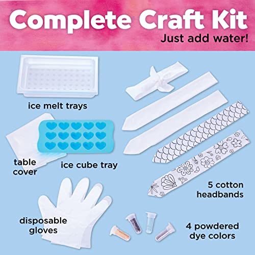 Creativity for Kids Ice Dye Headbands Craft Kit - Create 5 DIY Tie Dye Headbands, Arts and Craft Tie Dye Kit, Gifts for Kids Age 7, 8-12+ by Creativity for Kids - Image 3
