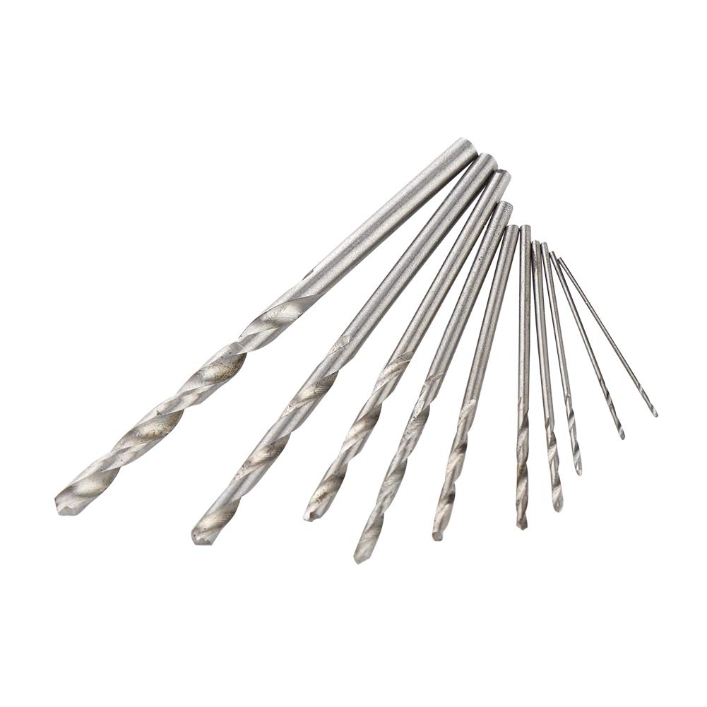 Micro Drill Bit Set, Manual Twist Drill, Hand Drill Twist Drill DIY Kit Hand Tools for Plastic Wood Polymer Clay DIY Jewelry Keychain Pendant Making (Combination 6: Single black