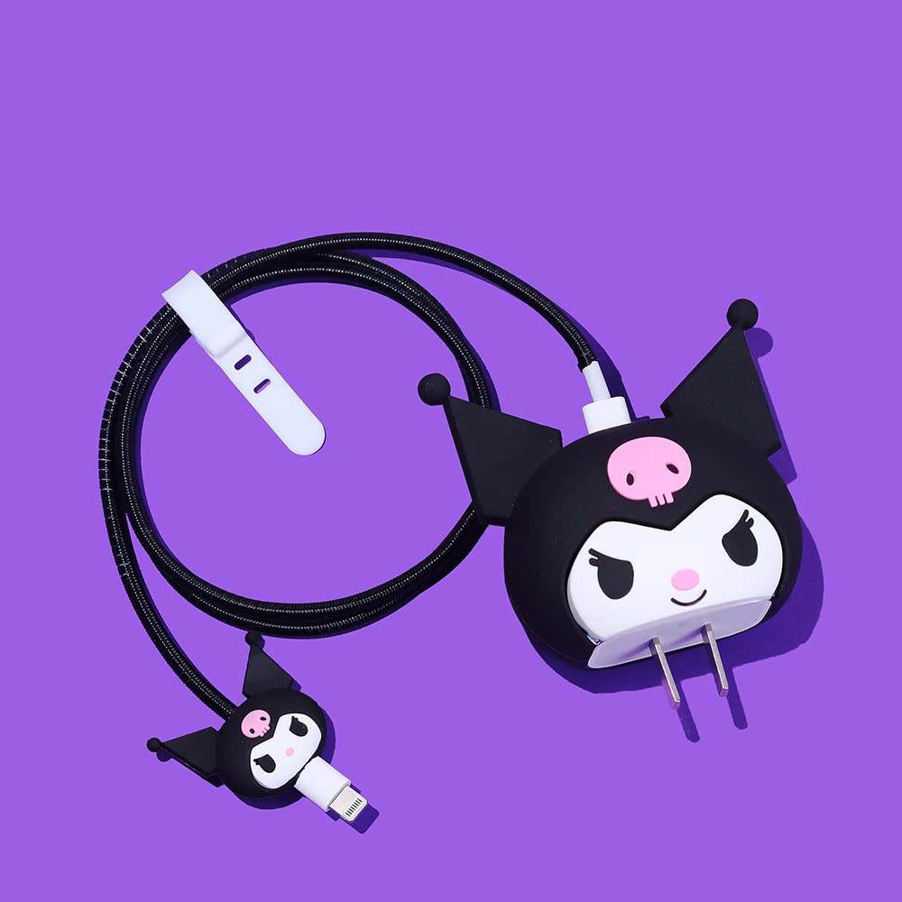 3D Cute Cartoon Series Fast Charger Protector for iPhone 18W 20W iPhone 14 13 12 11 Pro Max Fast Charging Cable Charger Head Cover Cable Accessory Data Cable Protective Sleeve, No.07(4in1)