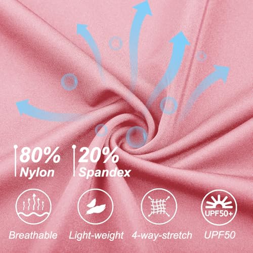 Image of DEVOROPA Girls 5 inch Spandex Volleyball Shorts Stretch Youth Athletic Gymnastics Shorts Kid Yoga Dance Compression Shorts Pocket