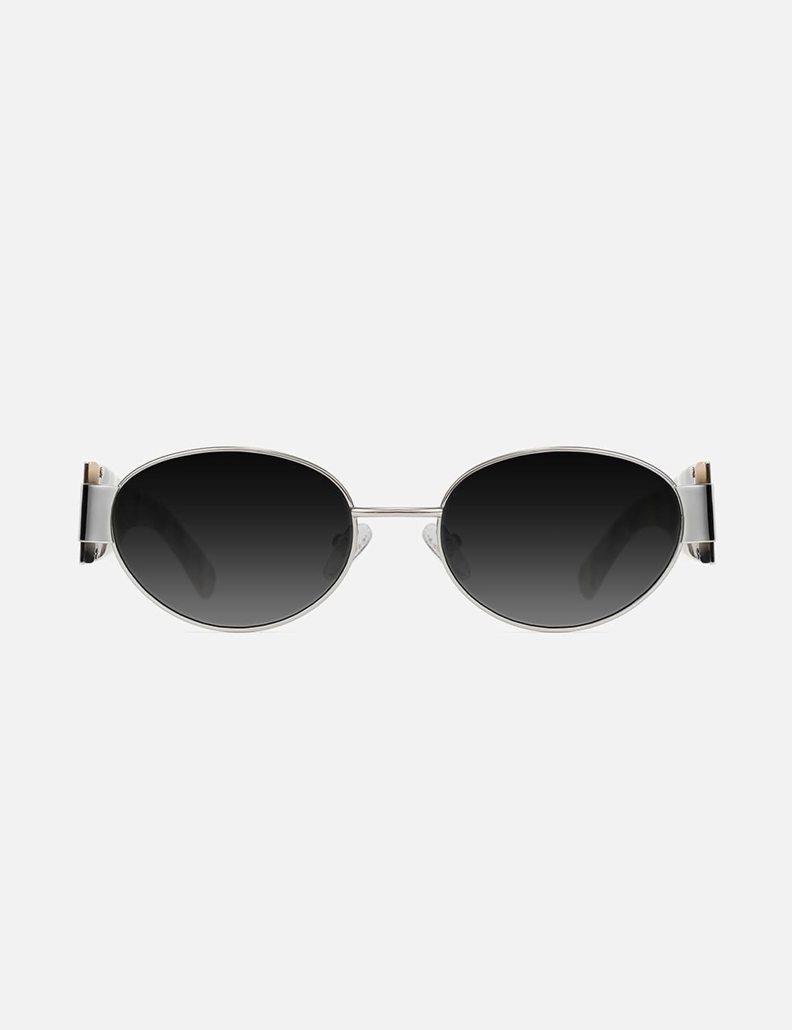 TIJN Retro Oval Sunglasses for Women Trendy Classic Shades UV400 Protection,Premium Acetate Metal Frame, Melisha