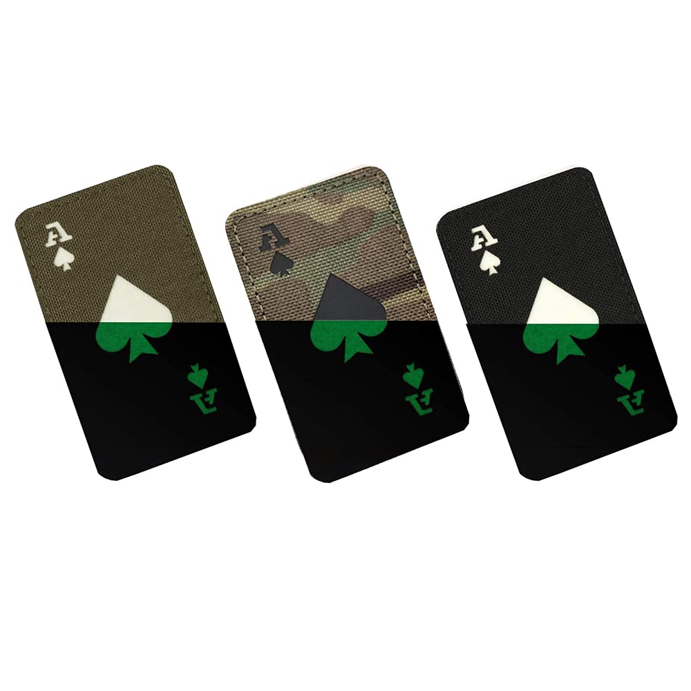 Toppa Morale Ace Of Spades Tactical - Coyote/Nero, Con Chiusura A Gancio - Foto 5