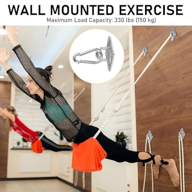 Wall Mount for Resistance Bands, Workout Anchors Wall Resistance with Hook for Fitness Bands, Space Saving Workout Equipment for Home Gym Weight Straps Suspension Training Exercise