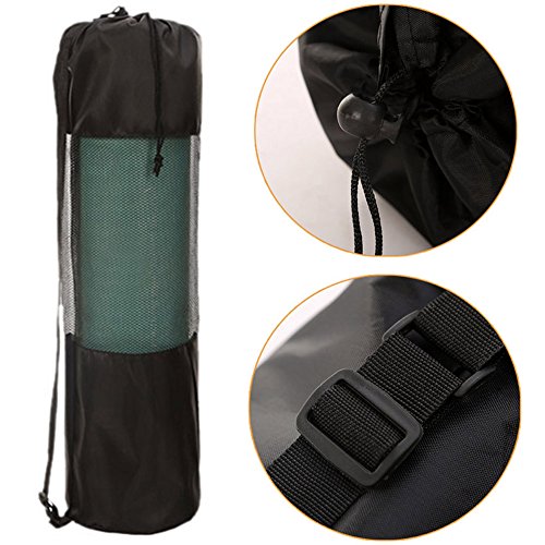 Potato001 Bolsa portátil e útil para tapete de ioga de nylon Pilates com alça ajustável central (pre