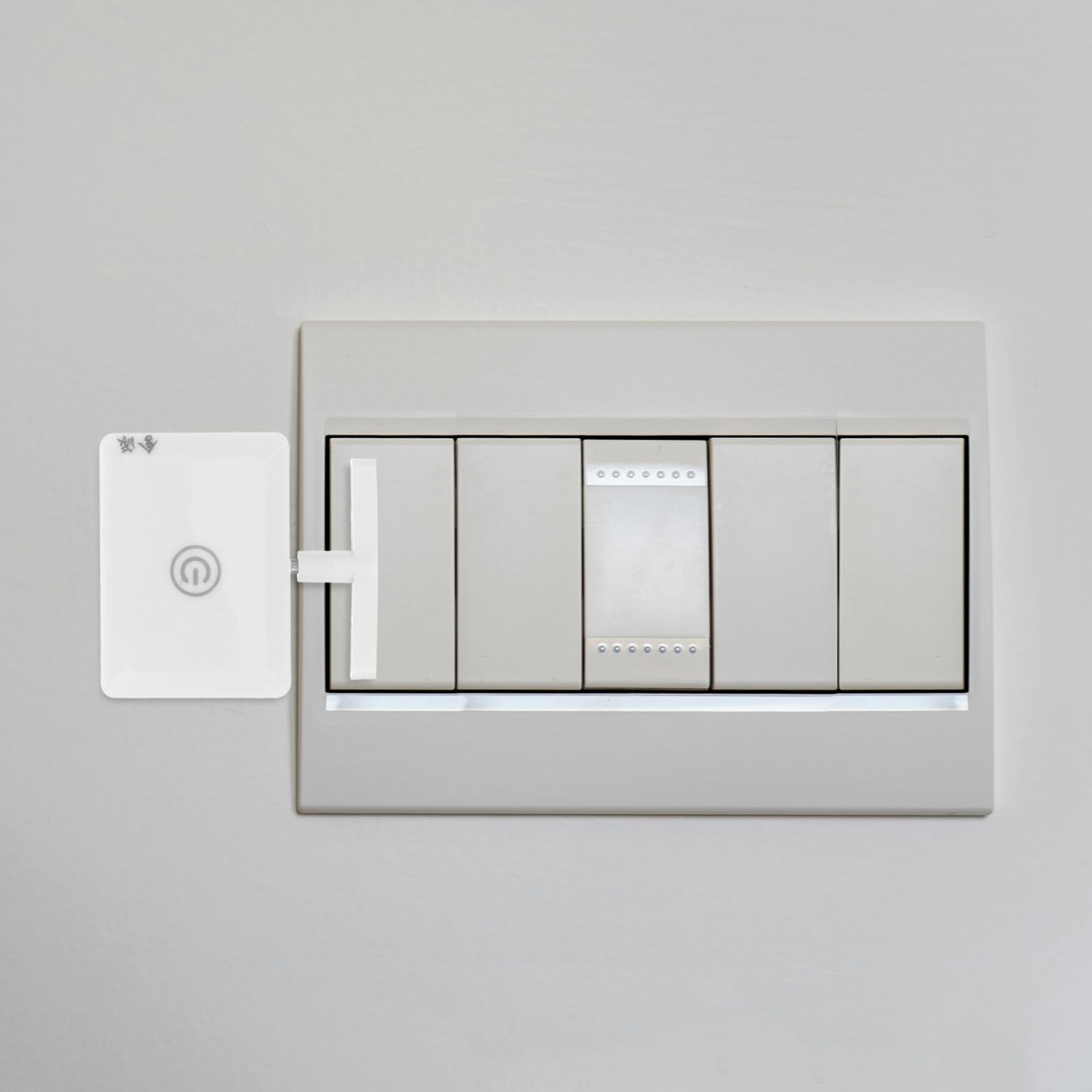 2 Juegos Controlador Inalámbrico de Luz con Remoto de Pulsadores Automáticos para Apagar Lámparas Sofá o Cama Instalación Sin Cableado