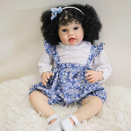 Neue 24Inch Reborn Baby Lottie mit Hand Wurzel Haar Kleinkind Puppe Neugeborene Prinzessin Mädchen Lifelike Soft Touch 3D Haut Kunst Puppe – Bild 4