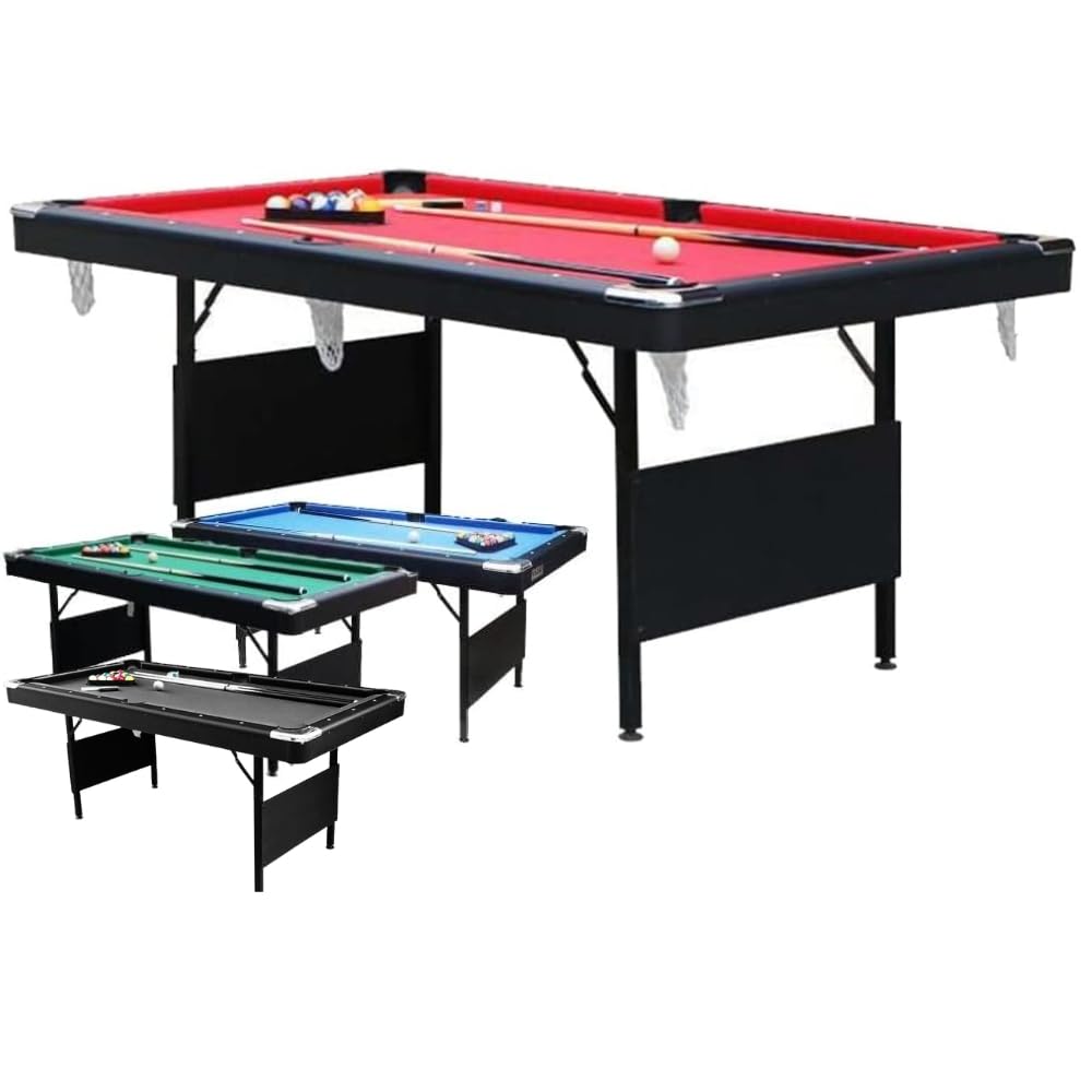 Amazon.co.jp: ビリヤードテーブル 6フィート 球 キュー フルセット  