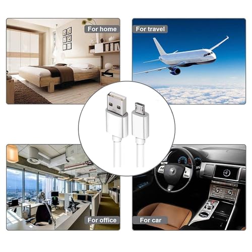 Image of The Black Store Original Cable Compatible For Samsung Galaxy J8 2018 | Micro Usb Data Cable | Quick Fast Charging Cable (Only Cable) White