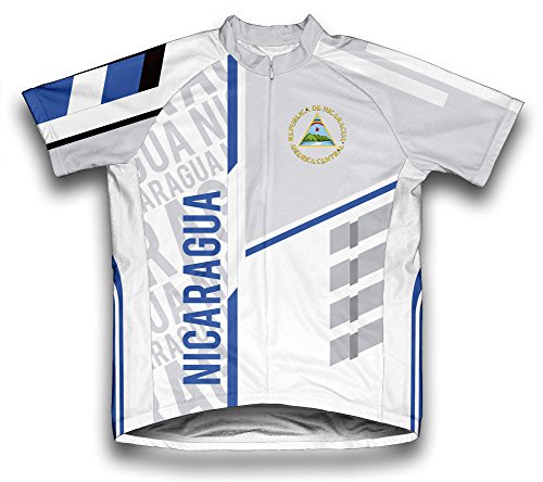 ScudoPro Nicaragua Short Sleeve Cycling Jersey for Men - Size 3XL White