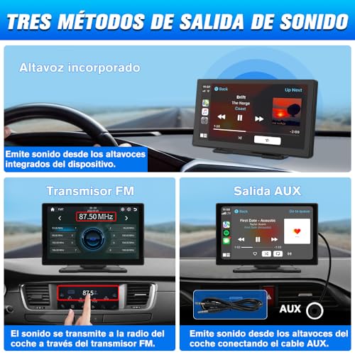 Pantalla Carplay para coche multimedia con Android Auto inalámbrico y Mirror Link USB 6