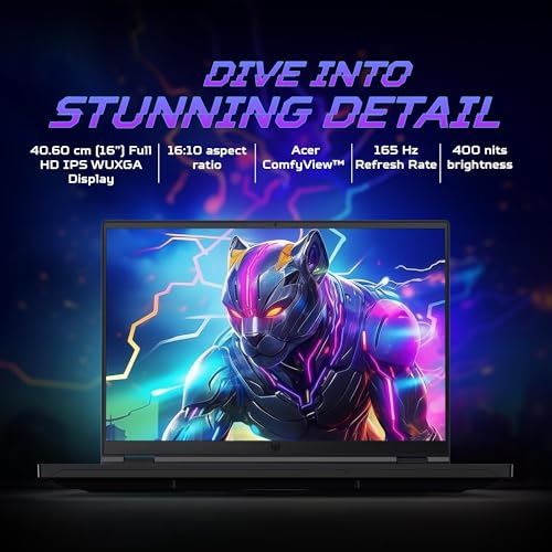 Image of Acer Predator Helios Neo 16 Gaming Laptop,Intel Core i7 14700HX processor, RTX 4050-6 GB GDDR6, WUXGA IPS Display, 400 nits, 165 Hz Refresh Rate(Win 11 Home /16 GB /512 GB)PHN16-72 with 40.64 cm(16.0 inch)