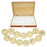 TINGKU Personalized Gold Arras Para Boda Catolica – Custom 13 Virgen de Guadalupe Unity Coins for Catholic Wedding-01-S