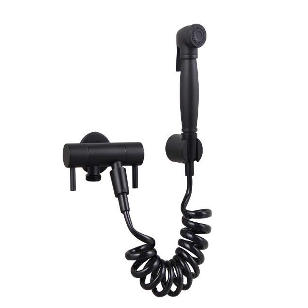 Pulvérisateur de toilettes à main noir pour l'entretien des couches lavables