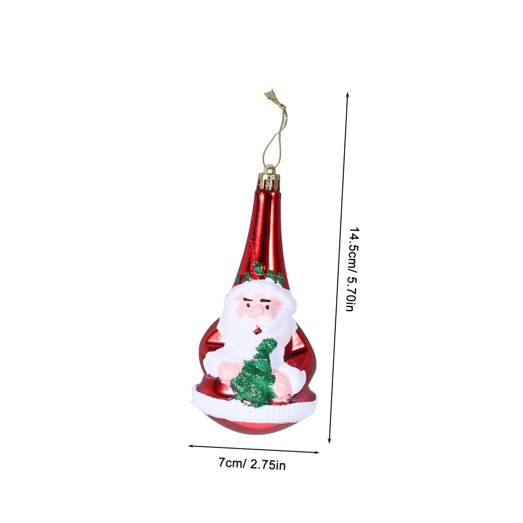 ABOOFAN 4 Set Ornamenti Per L'albero Di Natale Toppers Alberi Pendente Natalizio Ornamento Natalizio Ornamenti Per Feste Di Natale Ornamento in Plastica Per Albero Di Natale 3 Pezzi * 4