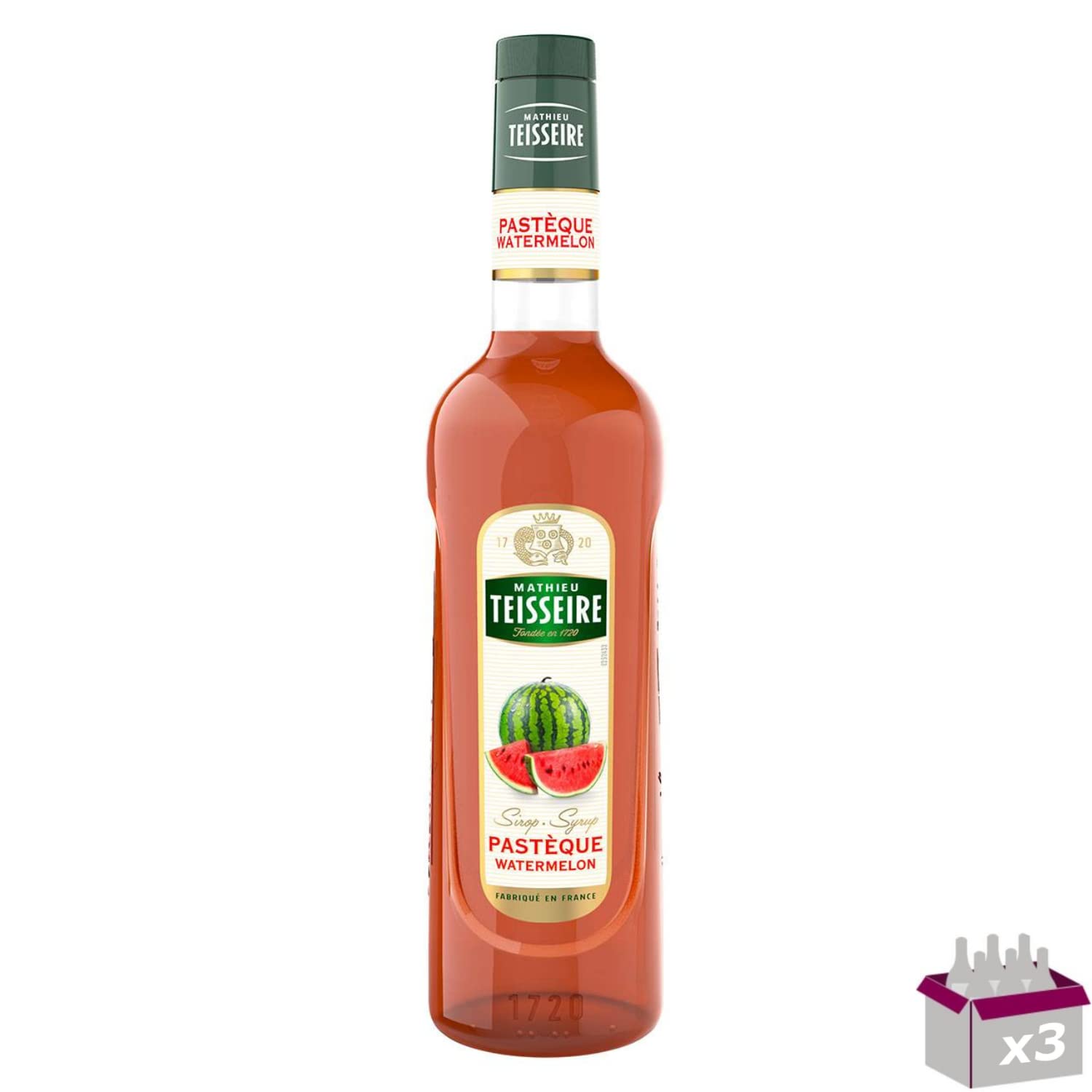 Lot de 3 - TEISSEIRE - Sirop Pastèque - 70cL