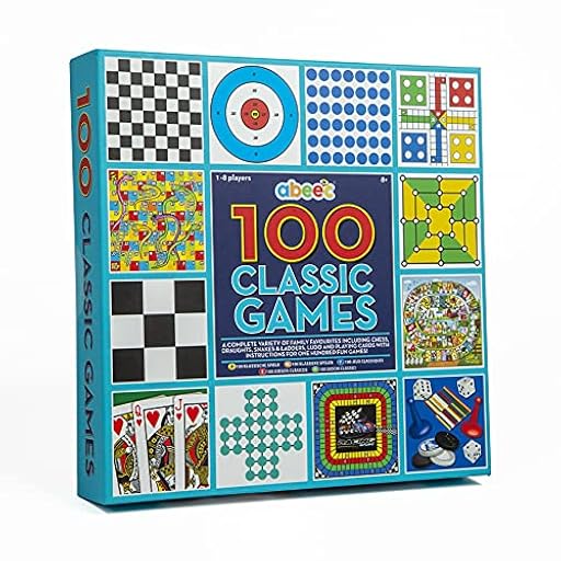 abeec Compendio de 100 juegos clásicos para toda la familia - Ajedrez Damas Ludo y Juegos de Cartas - Colección de juegos de mesa para niños y adultos | Ya disponible en tu tienda friki favorita! En mundofriki.es! abeec Compendio de 100 juegos clásicos para toda la familia - Ajedrez Damas Ludo y Juegos de Cartas - Colección de juegos de mesa para niños y adultos | Ya disponible en tu tienda friki favorita! En mundofriki.es!