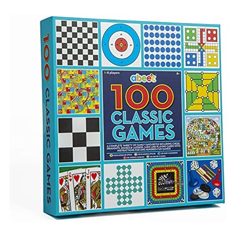 abeec 100 Classic Family Board Games Compendium Cover