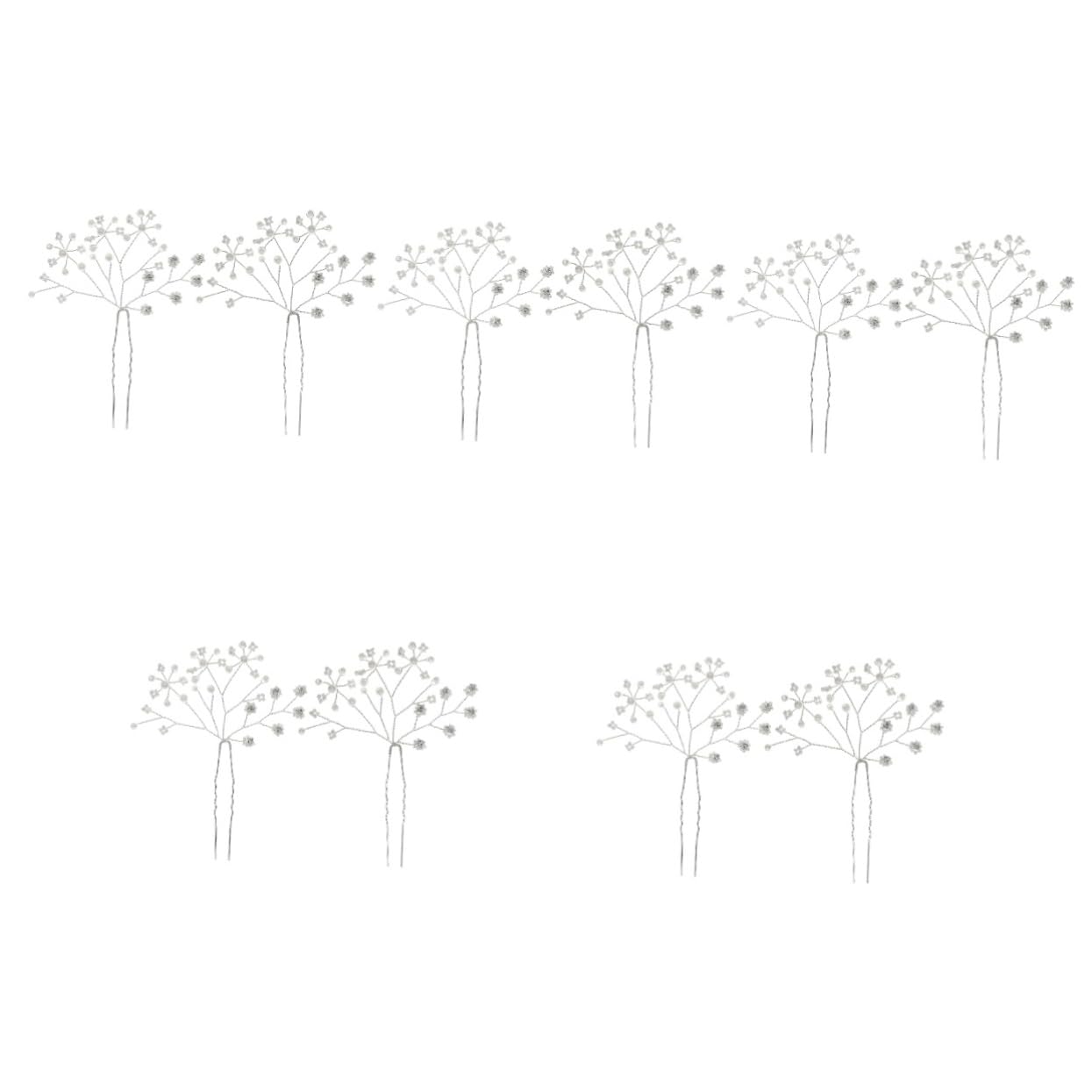 MAGICLULU 5 Sets Haarnadel Braut Haarstyling Für Hochzeit Eleganter Haarschmuck Für Frauen Abend Party Bankett 2 Stück * 5