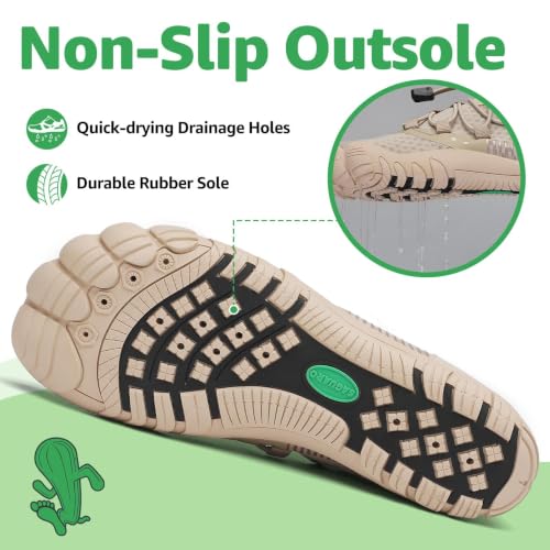 Image of SAGUARO Water Shoes for Women - Barefoot Quick-Dry Aqua Sock, Lightweight, Breathable for Swimming, Beach and Outdoor Activities Size 5.5-10.5
