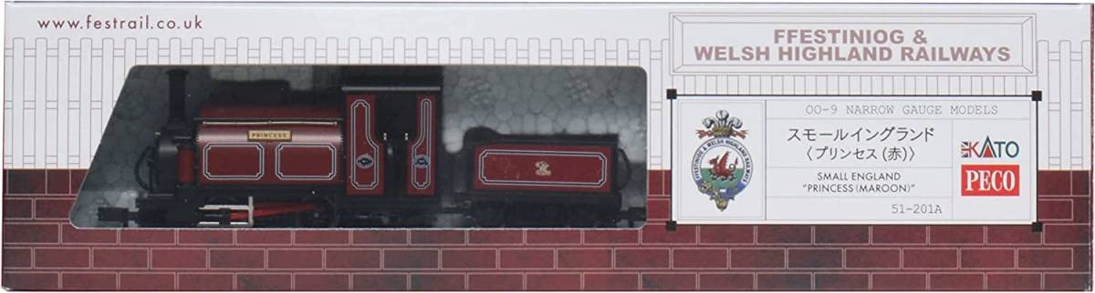 ??????? Stylish Design KATOPECO (OO-9) Small England Princess Red 51-201A Railway Model Steam Locomotive Diorama SL, h1055394759