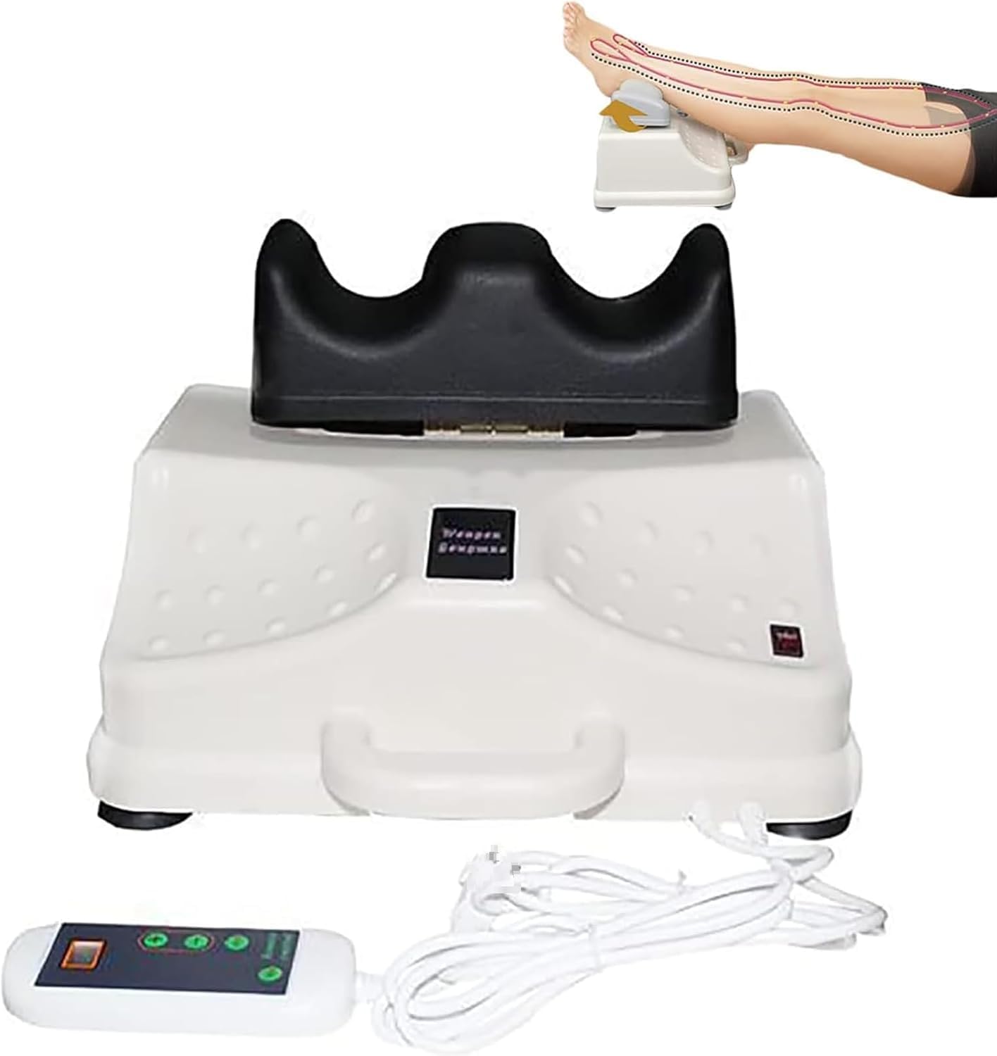Masseur oscillant, exercice de pied de 10 vitesses avec minuterie, dispositif de thérapie cinétique électrique portable pour la circulation sanguine et la relaxation musculaire, équipement de remise e