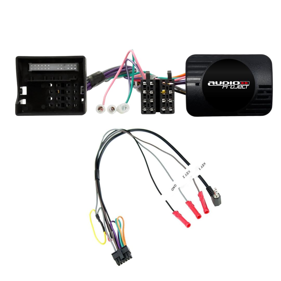 Audioproject A400.3-11 - CAN Bus Adapter incl Lenkradfernbedienung Lenkradadapter für Opel Agila Antara Astra H Corsa D Meriva Vectra Vivaro Zafira für Autoradio Pioneer Kenwood JVC Alpine u.a.