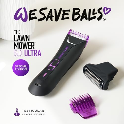 Image of MANSCAPED The Lawn Mower 5.0 Ultra TCS Special Edition Men's Groin & Body Hair Trimmer - Dual-Head SkinSafe Trimmer & Foil Blades, Waterproof Wet /Dry Groomer, USB-C Rechargeable with Travel Case