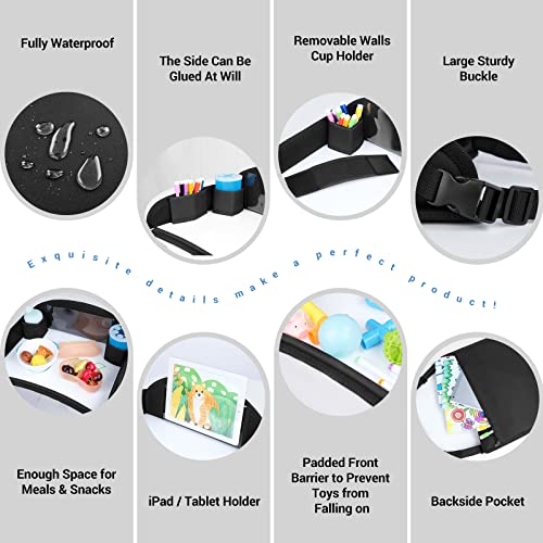 image for COOLBEBE Kids Travel Tray for Toddler Car Seat, Travel Tray for Airpla