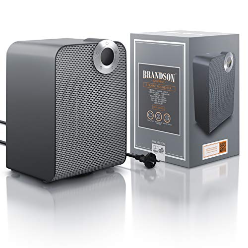 BRANDSON - Keramische ventilatorkachel, voor de badkamer, energiebesparend, stil, snelverwarming met oscillatiefunctie… - Image 6