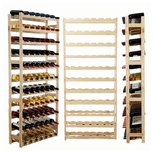 MODO24 Vinhylla, trä, obehandlad, 72,5 x 25 x 166 cm, 25 enheter