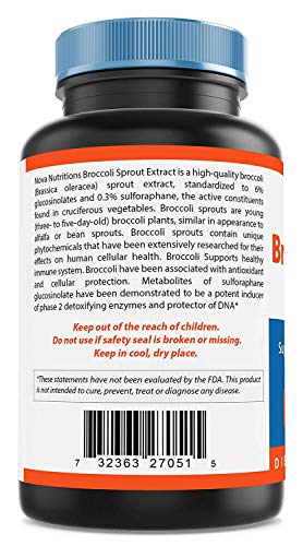 Broccoli Sprout Extract 1000 mg 120 Capsules by Nova Nutritions