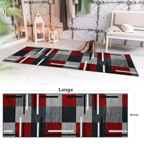 Alfombra para pasillo de cocina lavable duradera de 80 x 250 cm 3
