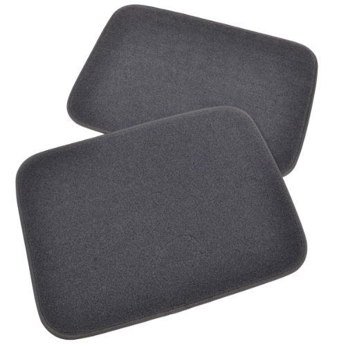Image of BDK MT-300-CC Charcoal Deluxe Carpet Mat, 4 Piece