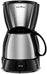 Cafeteira Britânia 18 Cafézinhos Jarra de Inox BCF19B 550W Preto 127V