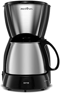 Cafeteira britânia 18 cafézinhos jarra de inox bcf19b 550w preto 127v