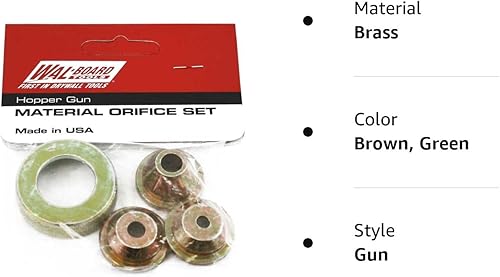 Miniatura 4 de Wal-Board - Juego de orificios para pistola con textura para paneles de yeso, 3 puntas, se adapta a Texture-Pro 200, Spray-Pro, modelos