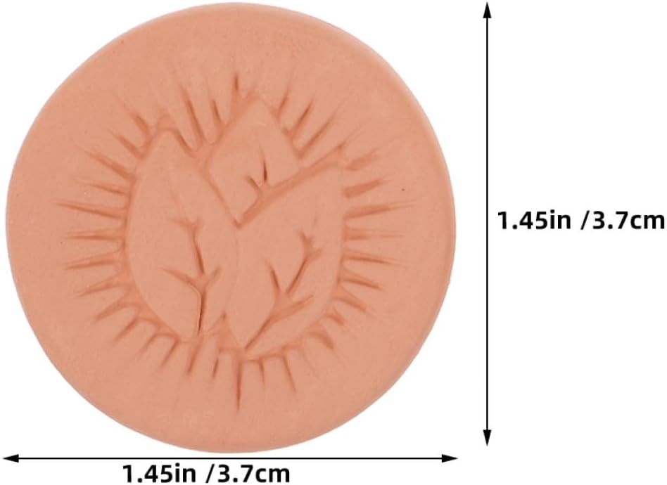 SOIMISS Cigar Humidification Sheets 4pcs Clay Humidifier Discs 3.7cm Diameter Dual Moisture Control for Cigars and Cigarettes Tobacco Humidor Accessories