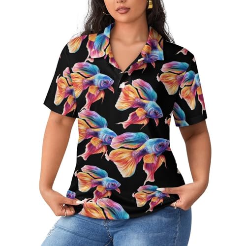 Polo de tenis para mujer con cuello clásico de manga corta transpirable y ligero