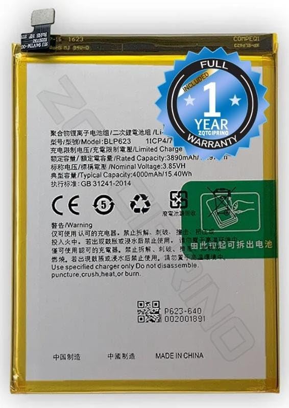 ZQTCIPRINO® Original BLP623 Battery for Oppo R9s Plus / F3 Plus Battery ...