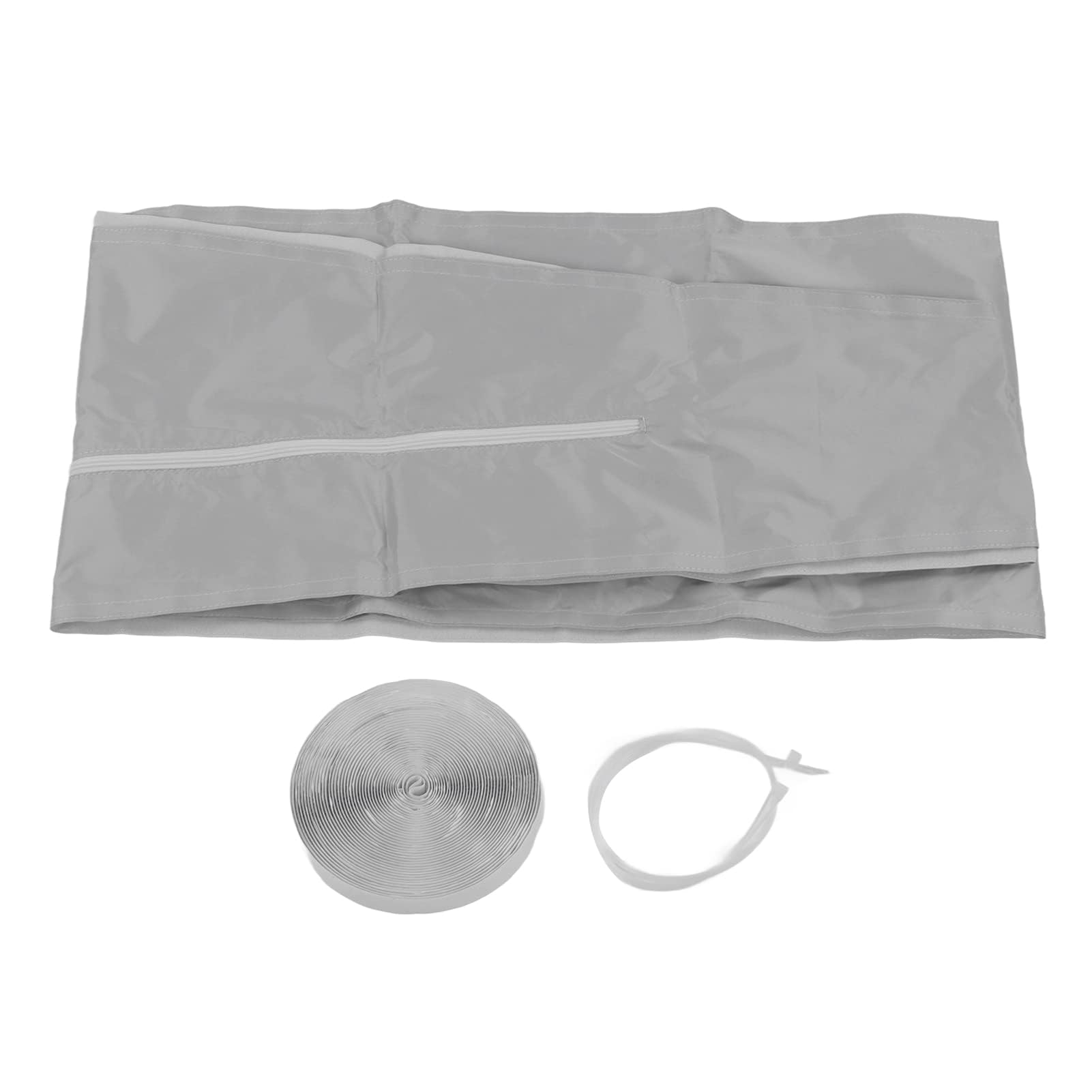 Kit de Sellado de Ventana de Aire Acondicionado Portátil, Paño de Sellado de Ventana Impermeable Gris Plateado Kit de Sellado de Marco de Ventana de Ca Universal(4 Meter / 13.1ft)