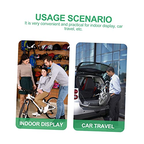 Soporte de horquilla de bicicleta ifundom aluminio negro para transporte y almacenamiento ciclismo 5