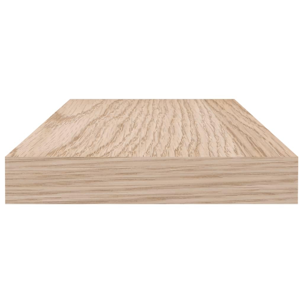 Estantería flotante de 110 x 23,5 x 4 cm, estantería de pared de madera con chapa de roble, moderno estante de pared con soporte invisible para salón, dormitorio, cocina y oficina