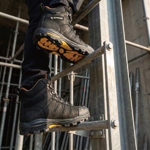 Image of SUREWAY Men's 6 Inch Soft /Steel Toe Waterproof leather Work Boots | Lace up,durable comfortable slip resistant outsole, ideal for construction, roofing, hunting and daily job site wear