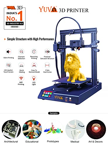 Image of Wol3d New YUVA 2024 Model 3D Printer 230 * 230 * 260mm with Resume Printing (DIY)